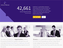 Tablet Screenshot of dealstream.com